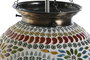 DKD Home Decor Lámpara Techo Árabe Multicolor Mosaico Cristal Metal 2 Unidades 25 x 30 x 25 cm