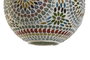 DKD Home Decor Lámpara Techo Árabe Multicolor Mosaico Cristal Metal 2 Unidades 25 x 30 x 25 cm