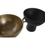 DKD Home Decor Jarrón de Aluminio Negro y Dorado Surtido de 2 Piezas