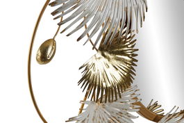 DKD Home Decor Espejo Dorado Blanco Metal Cristal 93 x 93 x 7 cm