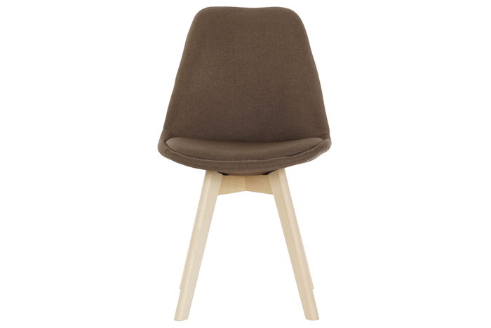 DKD Home Decor Silla de Comedor Scandi Marrón Acolchada de Poliéster 56 x 83 x 48 cm, Altura Asiento 47cm DKD Home Decor Silla de Comedor Scandi Marrón Acolchada de Poliéster 56 x 83 x 48 cm, Altura Asiento 47cm