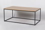DKD Home Decor Mesa de Centro de Metal y MDF 110x60x44,5 cm