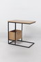 DKD Home Decor Mesita Auxiliar Urban Natural Negro