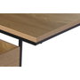 DKD Home Decor Mesita Auxiliar Urban Natural Negro