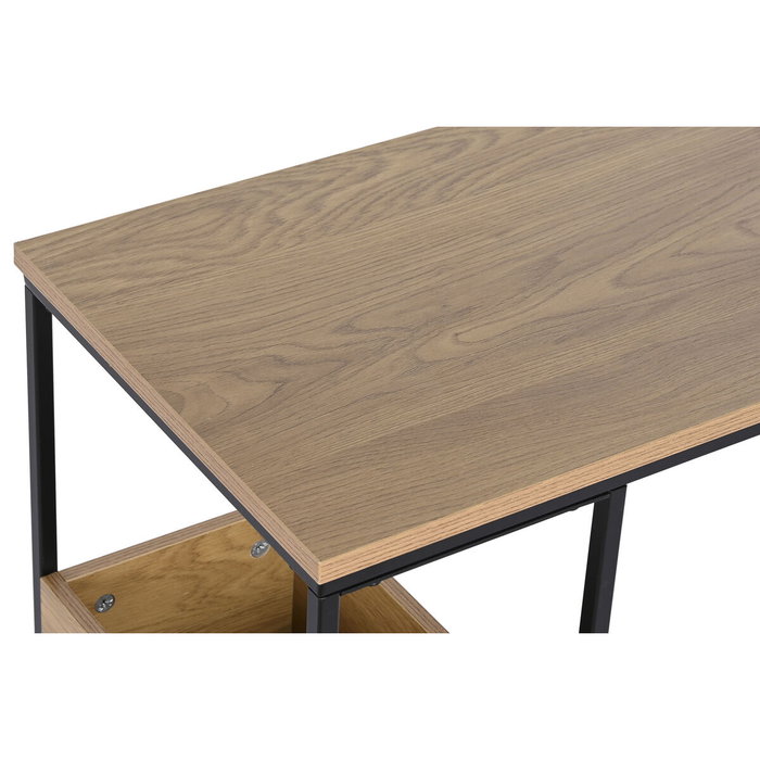 DKD Home Decor Mesita Auxiliar Urban Natural Negro