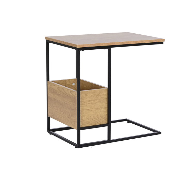 DKD Home Decor Mesita Auxiliar Urban Natural Negro