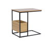 DKD Home Decor Mesita Auxiliar Urban Natural Negro