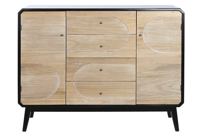 DKD Home Decor Buffet Moderno Negro 120 x 40 x 90.5 cm