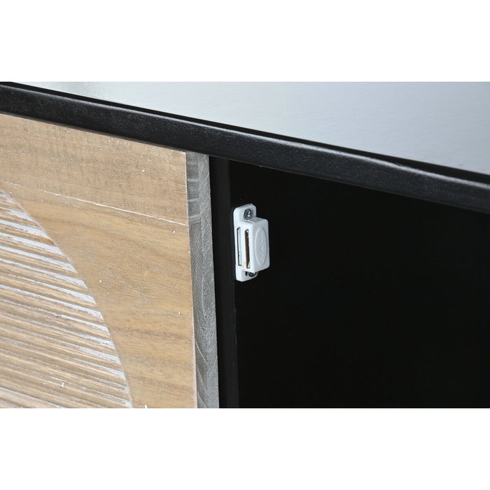 DKD Home Decor Buffet de Madera Negro 120x40x90,5 cm