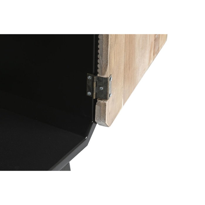 DKD Home Decor Mueble TV de Madera Negro 120x50x58