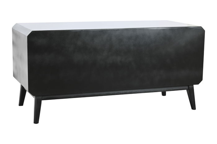 DKD Home Decor Mueble TV Moderno Negro Natural 120 x 58 x 50 cm