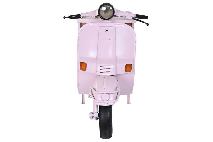 DKD Home Decor Cajonera Shabby Rosa Palo y Natural Metal y Mango 68 x 105 x 100 cm