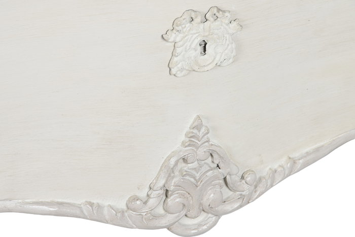 Cajonera Romantico DKD Home Decor Crema Blanco 50 x 80 x 123 cm