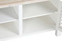 DKD Home Decor Mueble TV Tradicional Blanco Natural Abeto MDF 120 x 40 x 45 cm