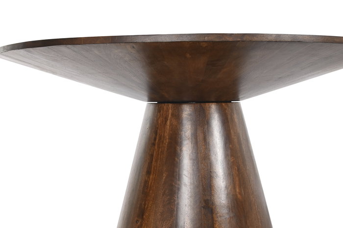 DKD Home Decor Mesa Comedor Scandi Marron Oscuro 120 x 76 cm