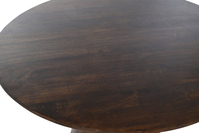 DKD Home Decor Mesa Comedor Scandi Marron Oscuro 120 x 76 cm