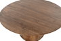 DKD Home Decor Mesa Centro Scandi Marron Oscuro Acacia 80 x 80 x 38 cm