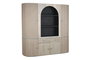 DKD Home Decor Vitrina Jamun Cristal Gris 177x40x180