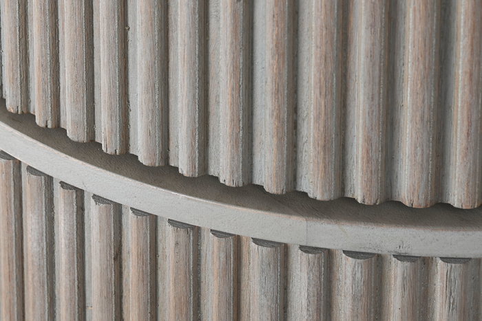 DKD Home Decor Vitrina Sixties Gris Negro 177 x 40 x 180 cm con 6 Puertas y 8 Estanterías