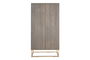 DKD Home Decor Armario Moderno Gris Oscuro Dorado Madera Jamun 70 x 140 x 38 cm