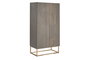 DKD Home Decor Armario de Madera Jamun Gris Oscuro
