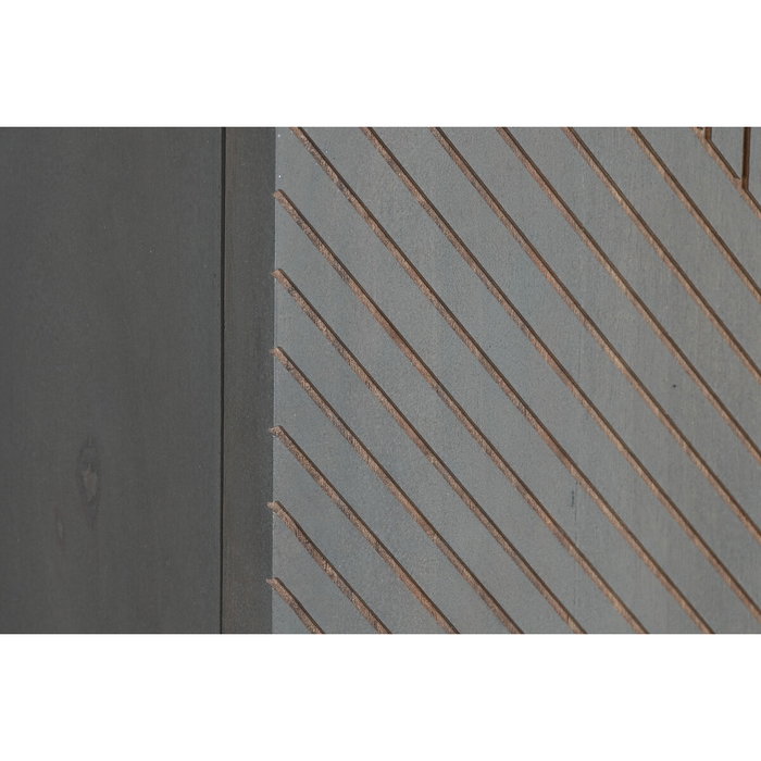 DKD Home Decor Armario de Madera Jamun Gris Oscuro