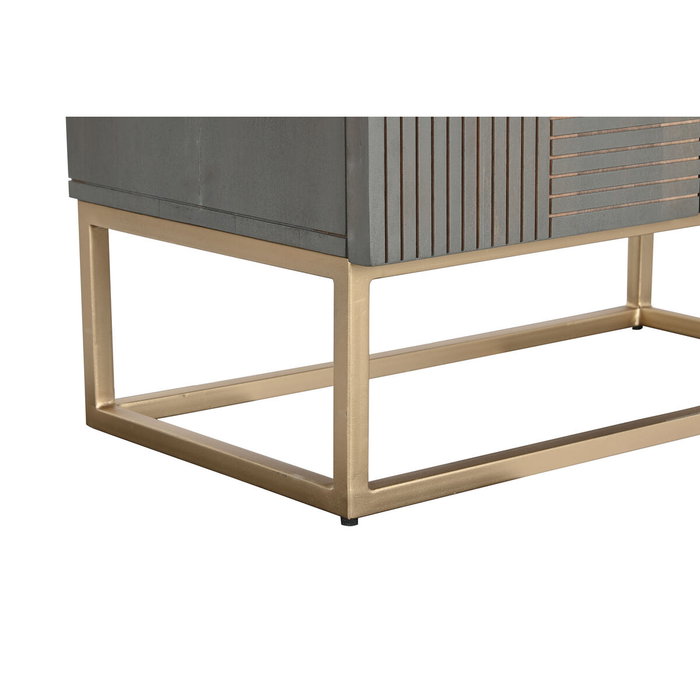 DKD Home Decor Armario de Madera Jamun Gris Oscuro