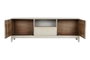 DKD Home Decor Mueble TV Mango y Metal Rombo Beige 175x40x60