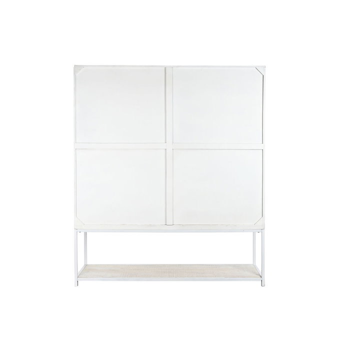 DKD Home Decor Estantería Moderna Blanco con 4 Puertas y 6 Estantes