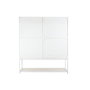 DKD Home Decor Estantería Moderna Blanco con 4 Puertas y 6 Estantes