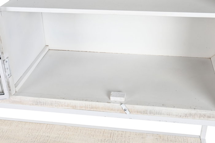 DKD Home Decor Estantería Moderna Blanco 45 x 200 x 170 cm - Armario con 4 Puertas y 6 Estantes