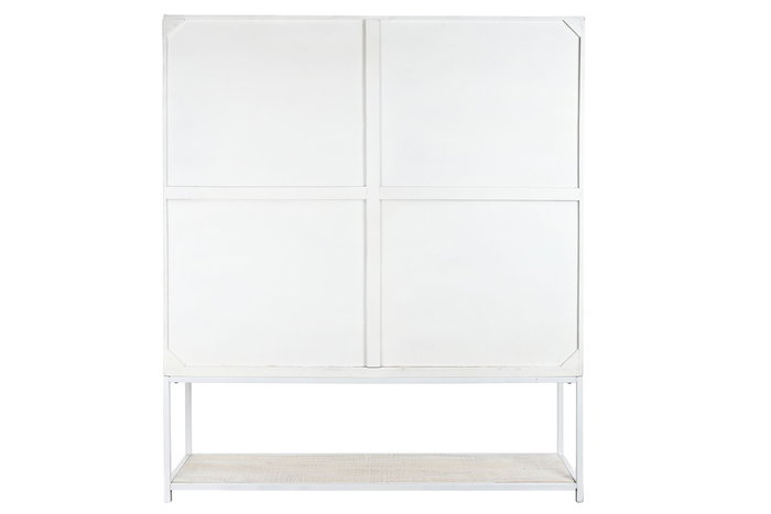 DKD Home Decor Estantería Moderna Blanco 45 x 200 x 170 cm - Armario con 4 Puertas y 6 Estantes