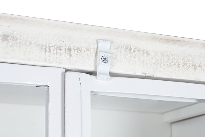 DKD Home Decor Estantería Moderna Blanco 45 x 200 x 170 cm - Armario con 4 Puertas y 6 Estantes