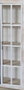 DKD Home Decor Estantería Moderna Blanco con 4 Puertas y 6 Estantes