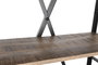 DKD Home Decor Estanteria Loft Natural Negro Metal Mango 47 x 220 x 75 cm