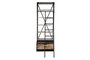 DKD Home Decor Estanteria Loft Natural Negro Metal Mango 47 x 220 x 75 cm