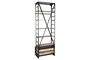 DKD Home Decor Estanteria Loft Natural Negro Metal Mango 47 x 220 x 75 cm