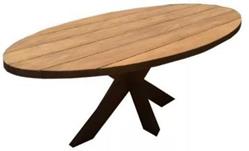 DKD Home Decor Mesa de Centro de Mango y Metal Natural