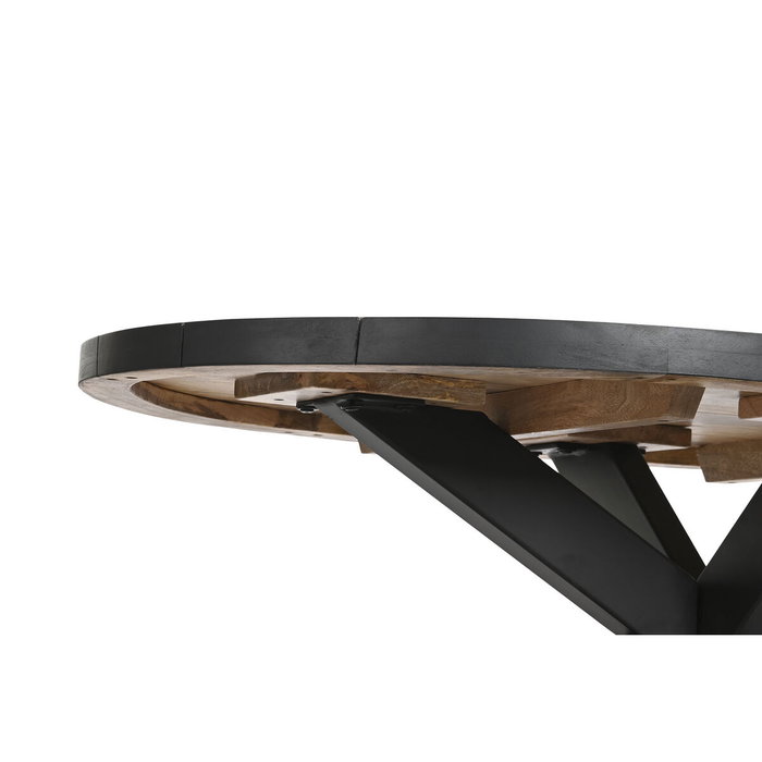 DKD Home Decor Mesa de Centro de Mango y Metal Natural