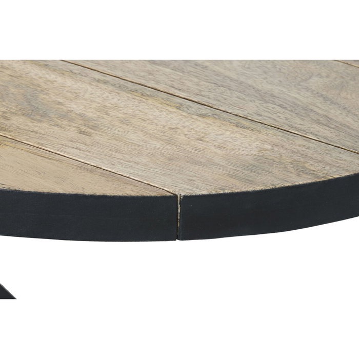 DKD Home Decor Mesa de Centro de Mango y Metal Natural