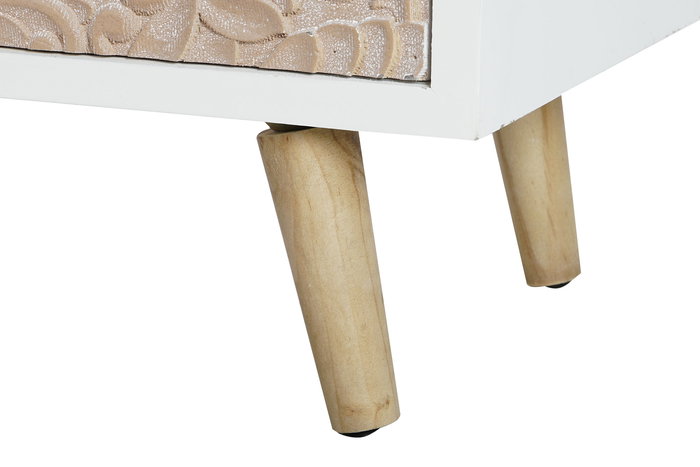 Cajonera Arabe DKD Home Decor Blanco Marron 38 x 71 x 80 cm