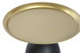 DKD Home Decor Mesita Auxiliar Glam de Metal, Dorado y Negro