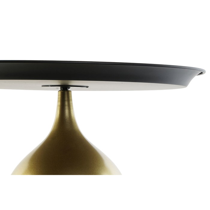 DKD Home Decor Mesita Auxiliar Glam de Metal, Dorado y Negro DKD Home Decor Mesita Auxiliar Glam de Metal, Dorado y Negro