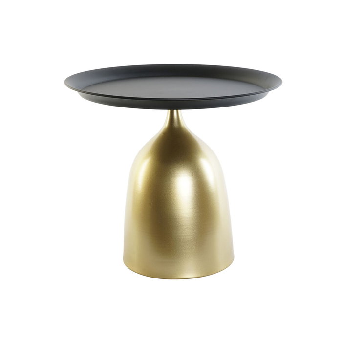 DKD Home Decor Mesita Auxiliar Glam de Metal, Dorado y Negro DKD Home Decor Mesita Auxiliar Glam de Metal, Dorado y Negro
