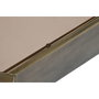DKD Home Decor Mesa de Centro de Metal y Cristal Dorado