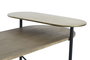 DKD Home Decor Mesa Centro Moderno Metal, MDF, Marmol Marron Negro Dorado 116 x 76 x 64 cm