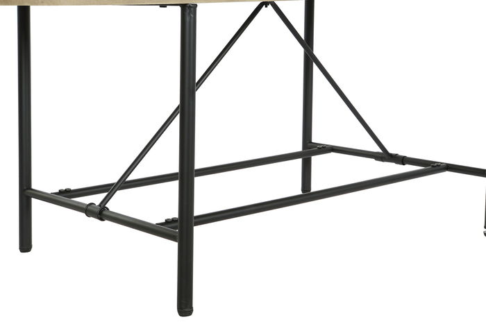 DKD Home Decor Mesa Centro Moderno Metal, MDF, Marmol Marron Negro Dorado 116 x 76 x 64 cm