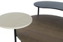 DKD Home Decor Mesa Centro Moderno Negro Marron 90 x 61 x 118 cm Metal MDF Marmol