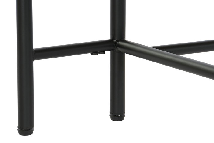 DKD Home Decor Mesa Centro Moderno Negro Marron 90 x 61 x 118 cm Metal MDF Marmol