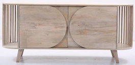 DKD Home Decor Buffet Mango Blanco 150x40x65